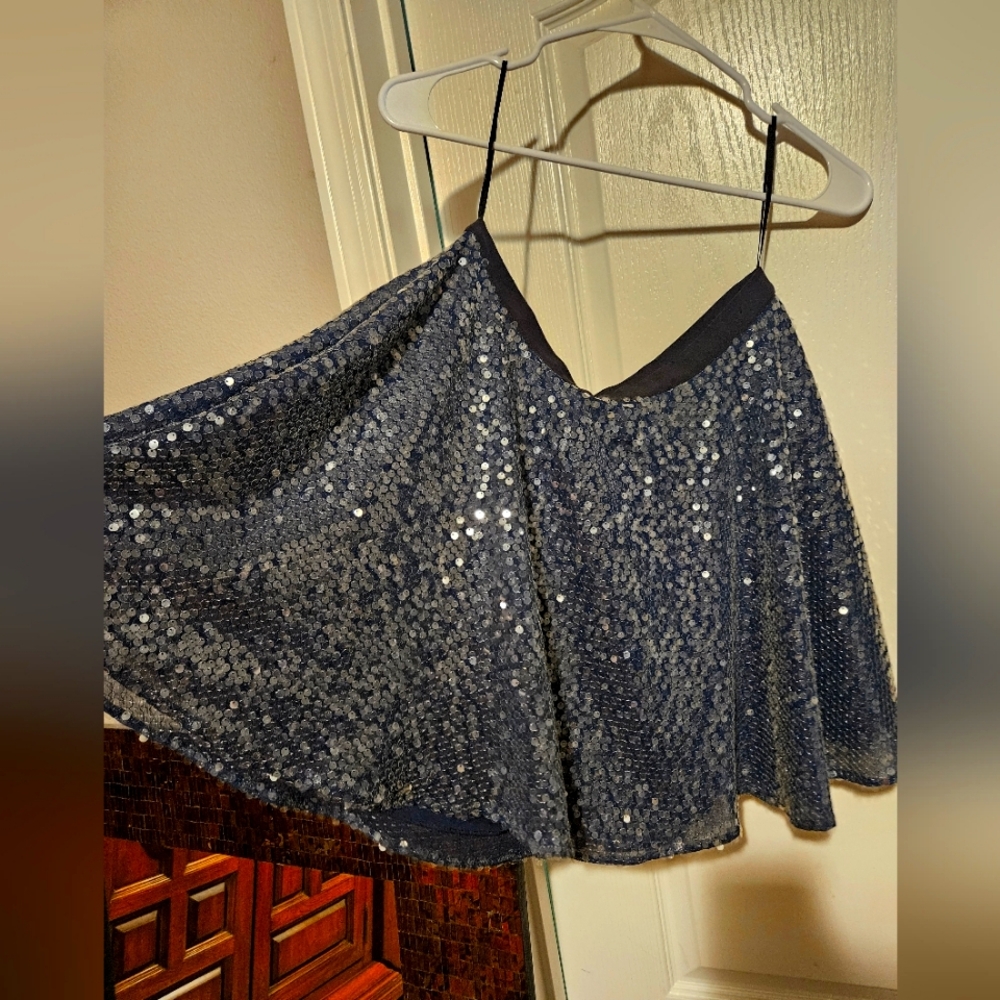 Sequined Skater Skirt